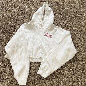 Budweiser cropped hoodie